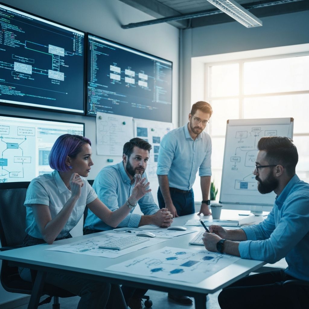 Build4IT team working on enterprise solutions